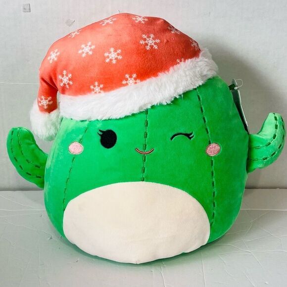 Squishmallows Maritza The Cactus With Santa Hat 12” NWT - Picture 1 of 5